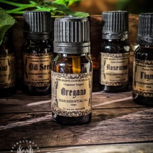 Latin Name : Origanum Vulgare Plant Part Used : Leaves & Flowers Magical Affiliations: Protective, Happiness, Protects against sadness. Essential Oils in alchemy and magic were often seen to be the fiery, emotional, desireful soul of the plant. The different parts of the plant are attuned to different elements and their place in the universal cosmology, which is why things such as floral waters, dried plants and ashes are often also used depending on their magical properties. This belief is seen within Hermeticism, Spagyrics, Alchemy and Folk Magic. Essential oils are extracted from various plant parts like flowers, leaves, stems, roots, seeds, bark, resin or fruit rinds. Each plant contains only a tiny percentage of essential oil, so several kilograms of the plant are harvested to extract a few millilitres of oil. Therefore, these oils are highly concentrated and usually dispensed in drops, or mixed with a base oil for massages.