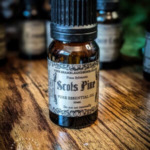 Latin Name: Pinus Sylvestris Part of Plant Used: Needles Magical Affiliations: Cleansing, Earth, Air, Fire, Sacred, Consecration, Immortality, Rebirth, Inner Strength, Protection, Open the Way, Light the Way, Joy, Refreshed Perspective, Order Essential Oils in alchemy and magic were often seen to be the fiery, emotional, desireful soul of the plant. The different parts of the plant are attuned to different elements and their place in the universal cosmology, which is why things such as floral waters, dried plants and ashes are often also used depending on their magical properties. This belief is seen within Hermeticism, Spagyrics, Alchemy and Folk Magic. Essential oils are extracted from various plant parts like flowers, leaves, stems, roots, seeds, bark, resin or fruit rinds. Each plant contains only a tiny percentage of essential oil, so several kilograms of the plant are harvested to extract a few millilitres of oil. Therefore, these oils are highly concentrated and usually dispensed in drops, or mixed with a base oil for massages.