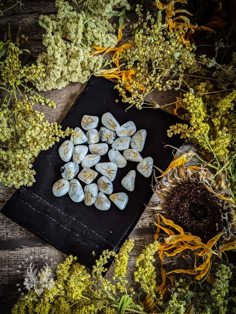 Runes- Moonstone - Bramble & Bone