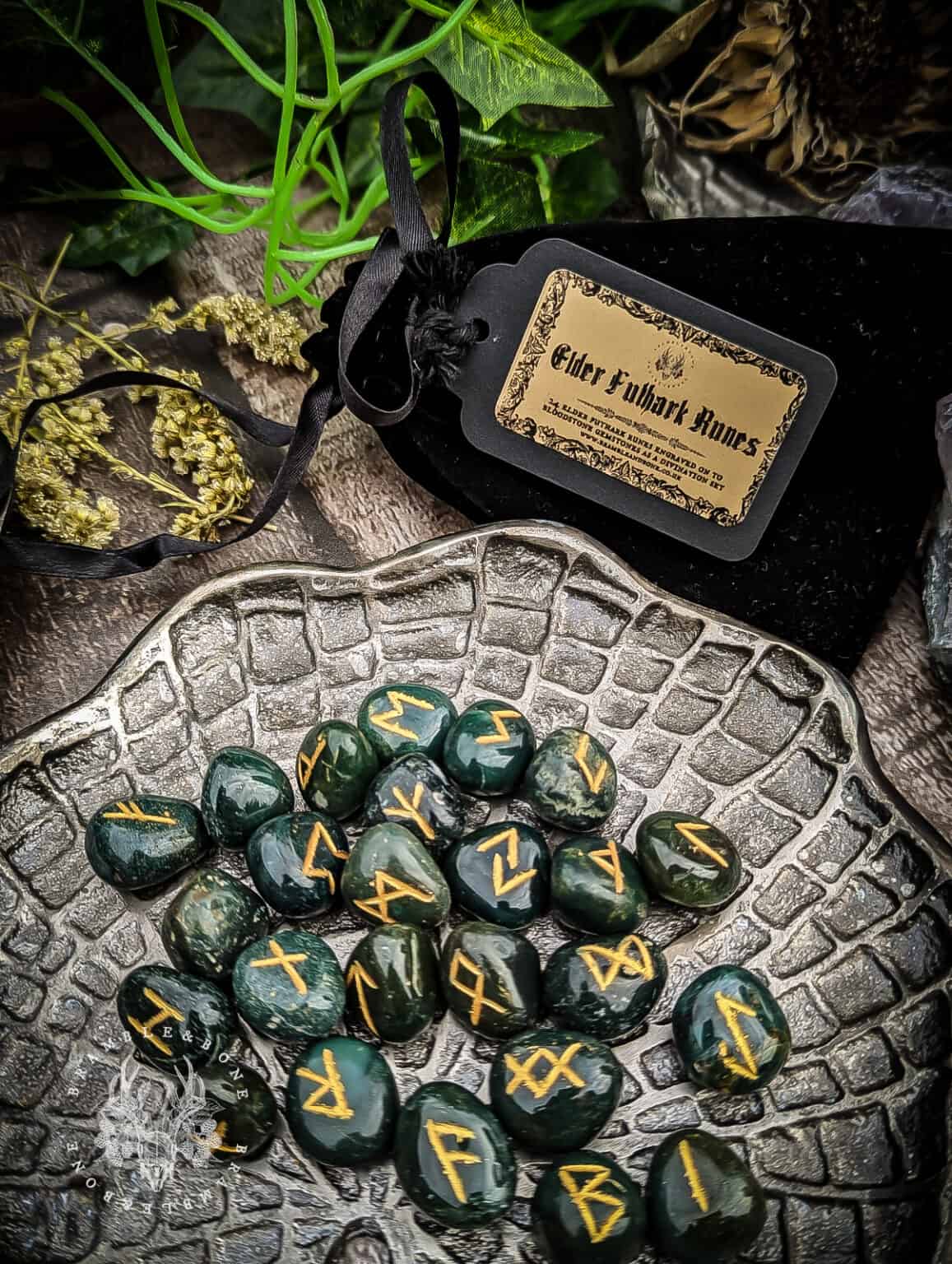 Runes- Bloodstone - Bramble & Bone