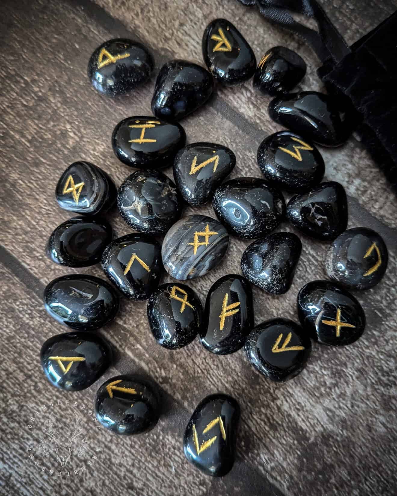 Runes- Black Banded Onyx - Bramble & Bone