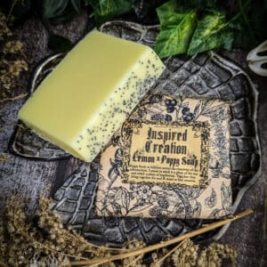 Inspired Creation Soap -Lemon and Poppy